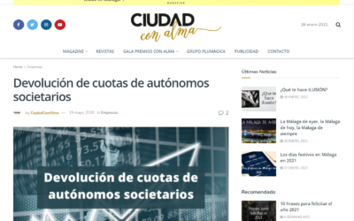 Devolución de cuotas de autónomos societarios – Ciudad con Alma