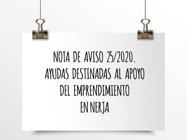 Ayudas destinadas al apoyo del emprendimiento en Nerja
