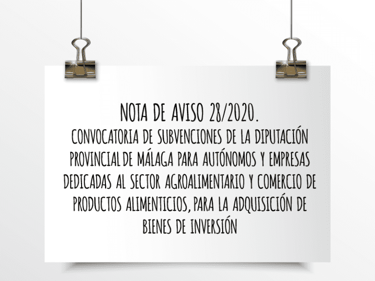 Subvenciones de la Diputación Provincial de Málaga