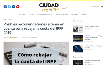 Cómo rebajar la cuota del IRPF – Ciudad con Alma