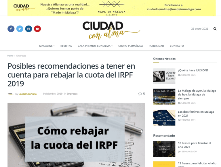 Cómo rebajar la cuota del IRPF