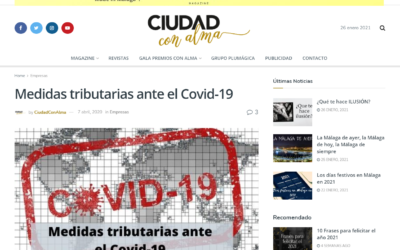 Medidas tributarias ante el COVID-19 – Ciudad con Alma