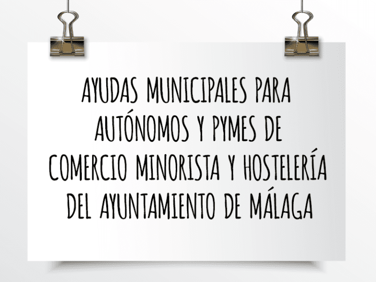 Ayudas municipales para autónomos