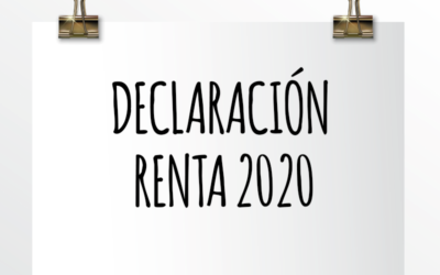 Nota de Aviso 10/2021. Declaración RENTA 2020. Novedades y aspectos a tener en cuenta.