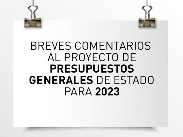 presupuestos generales del estado 2023