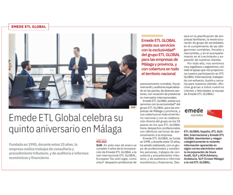 Emede ETL GLOBAL celebra su quito aniversario