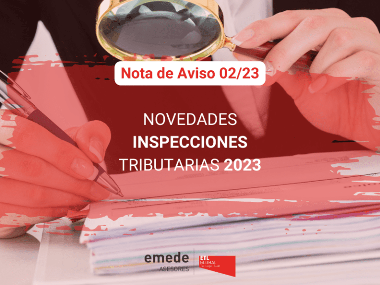 Novedades inspecciones tributarias 2023