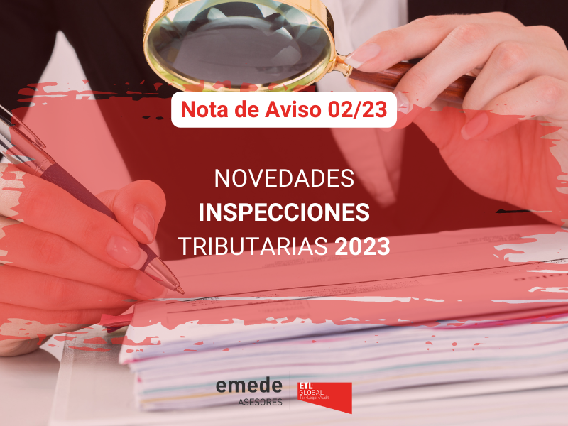 Novedades inspecciones tributarias 2023
