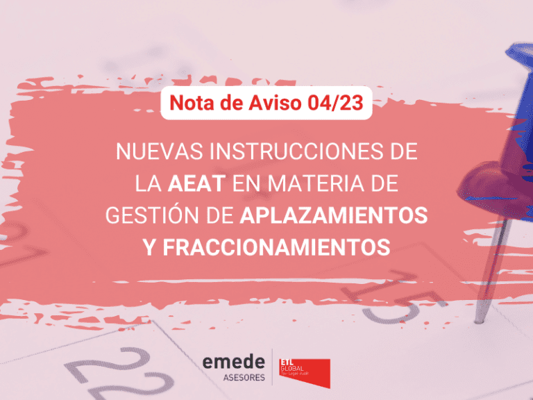 Nuevas instrucciones de la AEAT en materia de gestión de aplazamientos y fraccionamientos