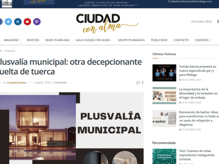 Plusvalía municipal: otra decepcionante vuelta de tuerca