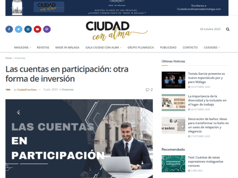Las cuentas en participación: otra forma de inversión