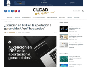 ¿Exención en IRPF en la aportación a gananciales? Aquí “hay partido”