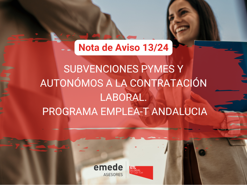 SUBVENCIONES PYMES Y AUTONÓMOS A LA CONTRATACIÓN LABORAL. PROGRAMA EMPLEA-T ANDALUCIA